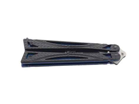 NÓŻ SKŁADANY MOTYLEK MARINEZ ALBAINOX BALISONG OSIRIS BLUE - obrazek 3