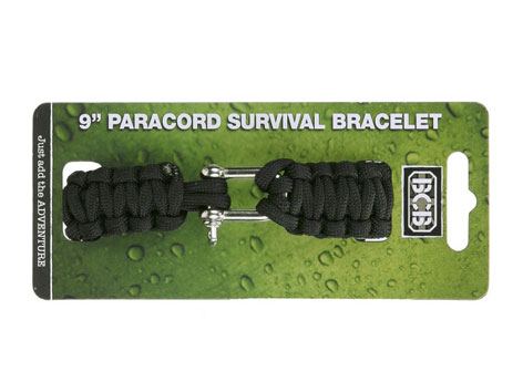 BRANSOLETA PARACORD CZARNA